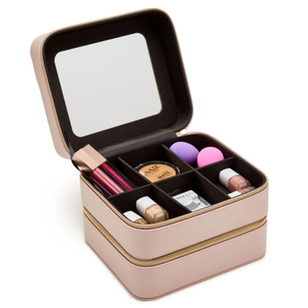 Brouk‎ & Co Leah Travel Cosmetic Case- Pale Pink